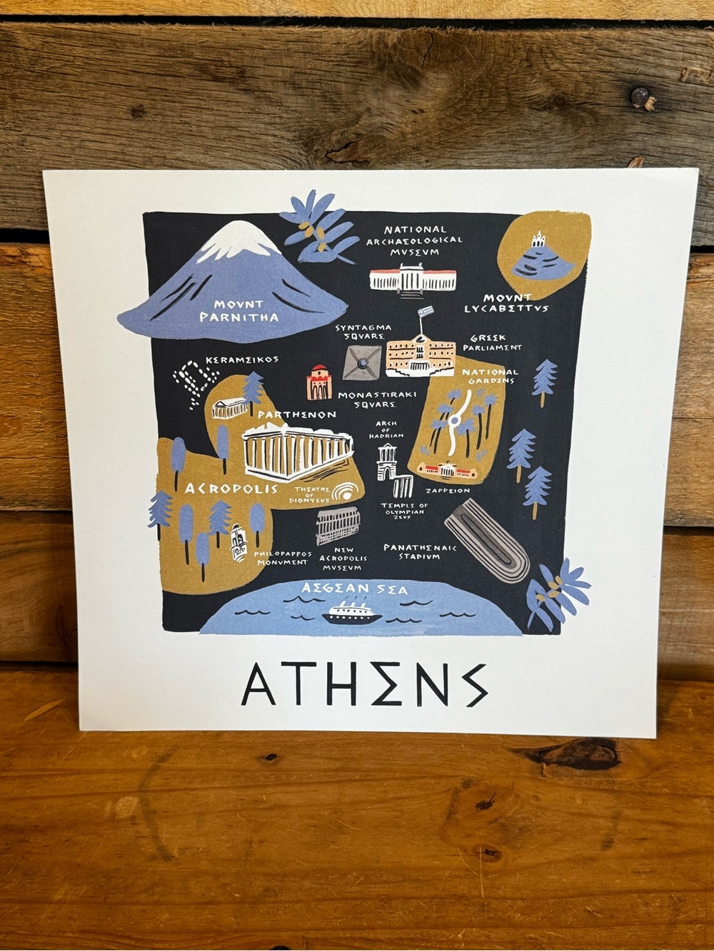 Rifle Paper Co. World Traveler Athens Art Print – 11 x 10.5